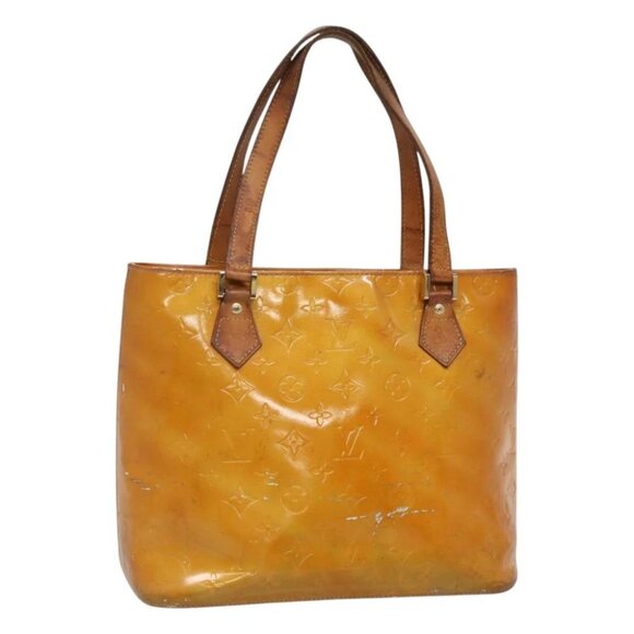 LOUIS VUITTON Monogram Vernis Houston Hand Bag Gris M91053 LV Auth 130209 - Picture 2 of 15